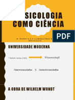 A Psicologia Como Ciência