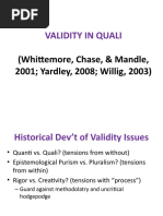 Validity in Quali