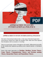 Approaches To International Politics