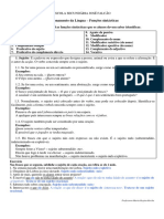 Funcoes Sintacticas Revisao 2 - Correccao Exercicios