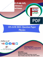 IIT JAM Physics 2022 - Question Paper