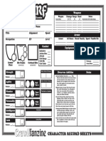 Alternate DCC RPG Character Sheets CRAWL - DCC - DWARF