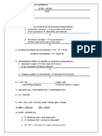 Economics Formulas