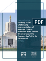 Real-Time Audit Report of Ballot Measure 110 Implementation