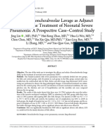 Efficacy of Bronchoalveolar Lavage As Adjunct Therapy in The Treatment of Neonatal Severe Pneumonia