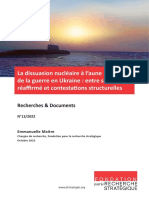 La Dissuasion Nucléaire À L'aune de La Guerre en Ukraine