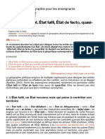 Notions en Débat. État Failli, État de Facto, Quasi-État - Géoconfluences