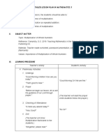 Detailed Lesson Plan in Mathematics