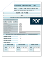 SGSSO-SEP-PE-02 Actuación Frente A Casos Sospechosos, Contactos Estrechos y Confirmados de Covid-19