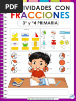 ?? 3° y 4° Actividades Con Fracciones