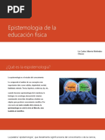 Epistemologia de La Educación Fisica