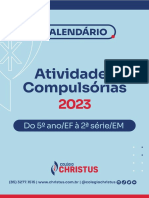 Christus Online Calendario de Atividades Compulsorias 2023 Alunos2149286209938452094