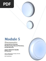 Module 5 - Pharmaceutics