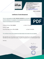 FD Certificate