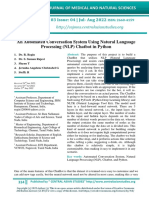 An Automated Conversation System Using Natural Language Processing (NLP) Chatbot in Python