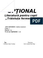 Optional - Literatura Pentru Copii (,,traistuta Fermecata'')