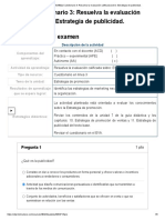 Examen - (AAB02) Cuestionario 3 - Resuelva La Evaluación Calificada Sobre - Estrategia de Publicidad