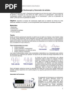 Práctica 2 Uso Del Osciloscopio y Generador de Señales