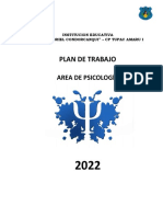 Plan Trabajo Psicologia 2022