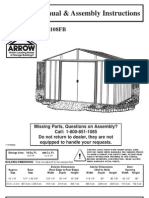 Owner's Manual & Assembly Instructions: Model No. LW108FB