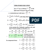 Navier Stokes Equation