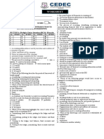 Worksheet On Introduction To Accounting