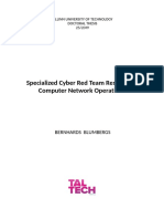 Specialized Cyber Red Team Responsive Computer Network Operations