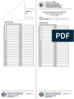 1st Quarter Long Quiz Answer Sheet