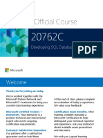 Microsoft Official Course: Developing SQL Databases