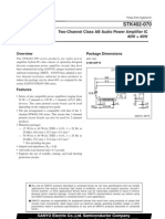 Two-Channel Class AB Audio Power Amplifier IC 40W + 40W: Package Dimensions