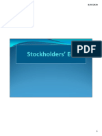 Stockholders' Equity Part 1