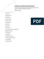 Instrumentation in A Bacteriology Laboaratory