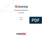 Cleartrip Mobile Application User Guide