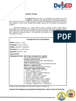 Statistics and Probability - Q2 - M8