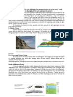 Lecture No. 14 DEFINING AND IDENTIFYING SUBDIVISIONS OF GEOLOGIC TIME SCALE USING RELATIVE AND ABSOLUTE DATING