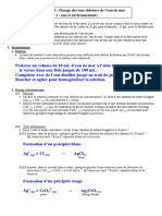 Correction TP3 Dosage Ions Chlorure