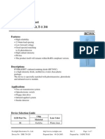 Technical Data Sheet 5mm Infrared LED, T-1 3/4: Features