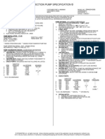 Injection Pump Specification ©