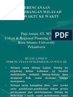 C. Perencanaan Wilayah Dari Waktu Ke Waktu