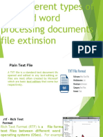 The Different Types of Text and Word Processing