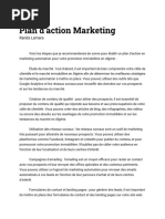 Plan D'action Marketing