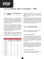 2.4 Le Béton Prêt À L'emploi - BPE