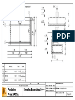 Semelle Excentrée S4 M Projet Yassa