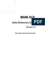 MSM-SQL Data Dictionary Guide v3.4 (Micronetics) 1997