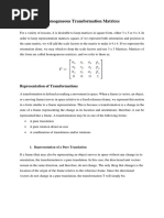 Homogenous Transformation