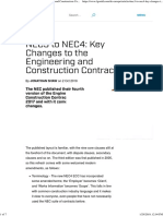 NEC3 To NEC4 - Key Changes To The Engineering and Construction Contract