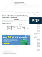 Q Meter or RLC Meter or Quality Meter Working, Construction, & Calculation