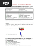 Pronomes Adjetivos e Substantivos