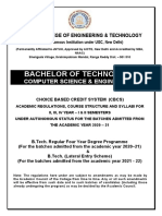 R20 - II To IV Year Syllabus CSE