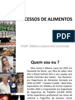 Aula 1 - PROCESSAMENTO DE ALIMENTOS - Apresentação Da Disciplina